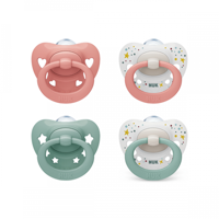 Nuk Family Love Chup Silic T1 0-6M X2