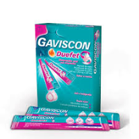 Gaviscon Duefet, 500/213/325 mg x 24 susp oral saq